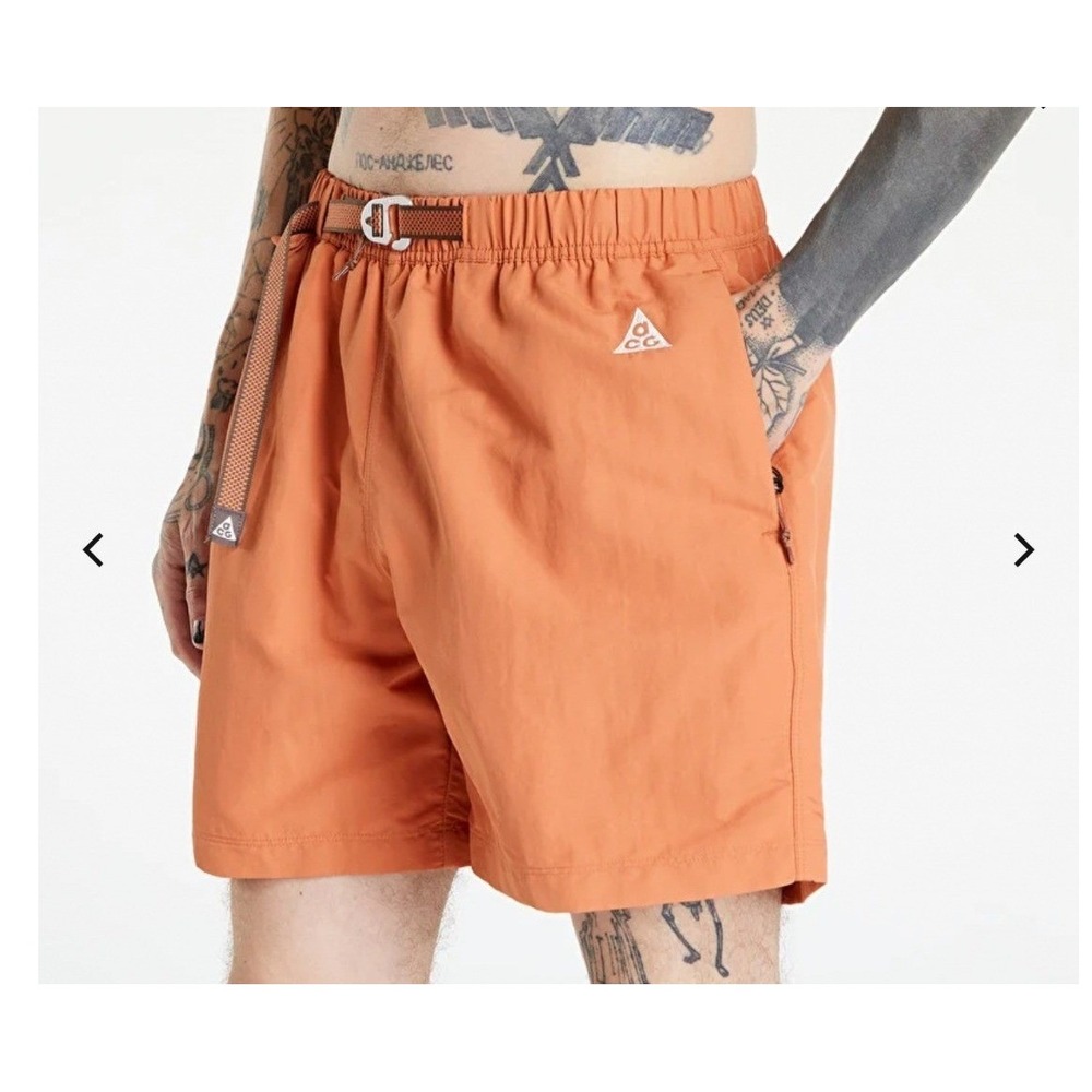Nike ACG Trail Shorts Rust Oxide Summit Orange Mens Orage Hiking Camping Outdoor